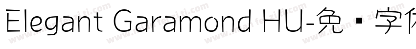 Elegant Garamond HU字体转换